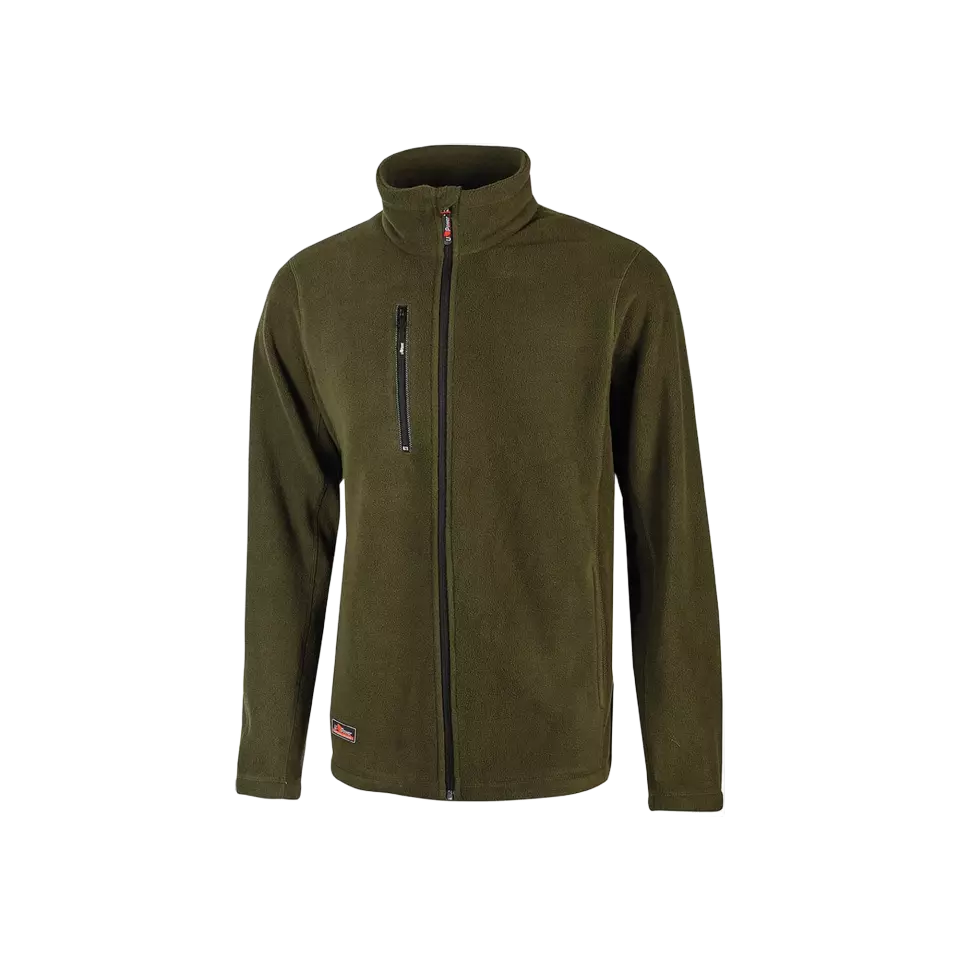 U-Power EY040DG, Warm Dark Green Fleece Jacket, image 1, gallery thumbnail