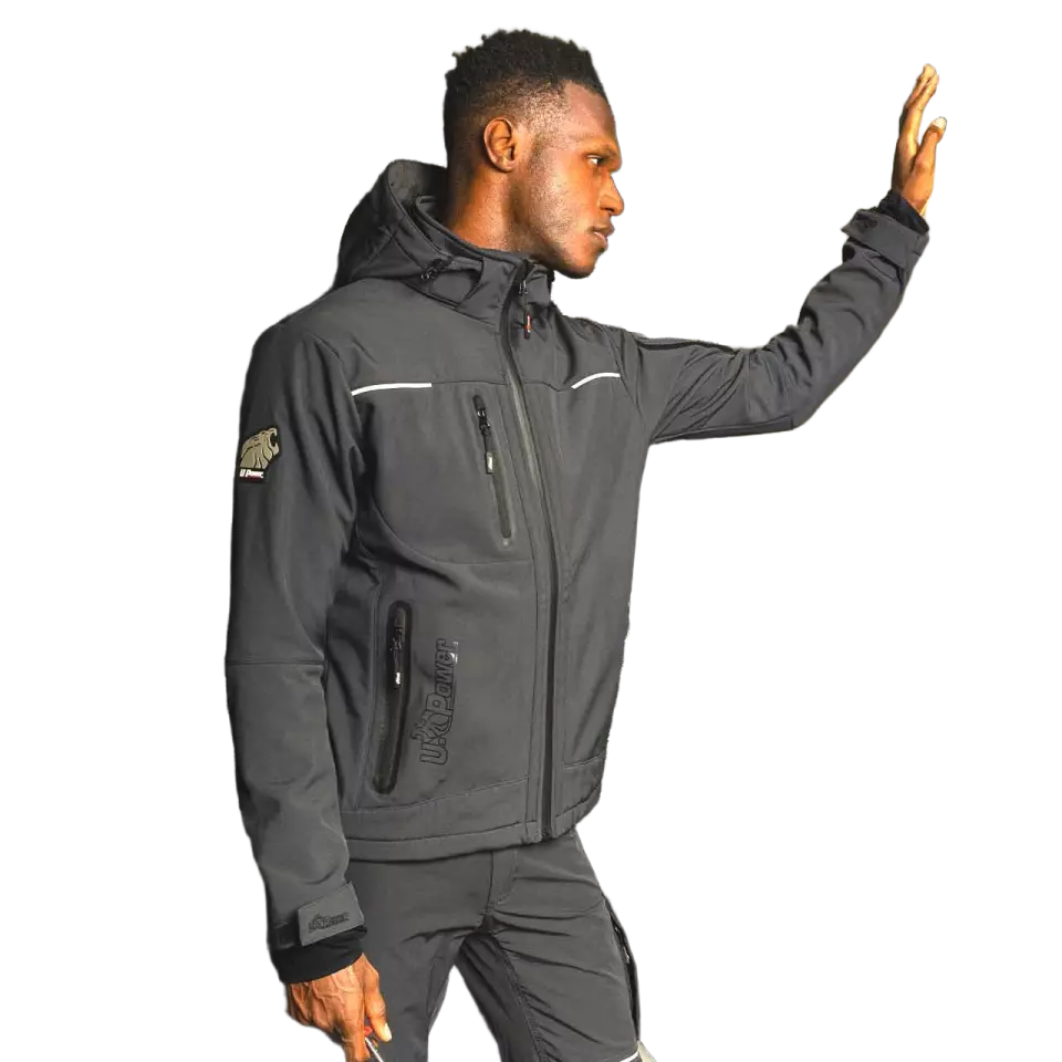 U-Power FU187AG, Space Asphalt Grey Soft Shell, image 8, gallery thumbnail