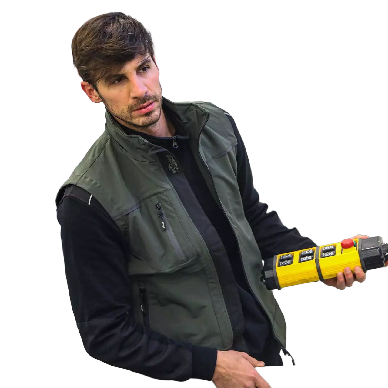 U-Power FU188DG, Universe Dark Green Work Vest, image 2