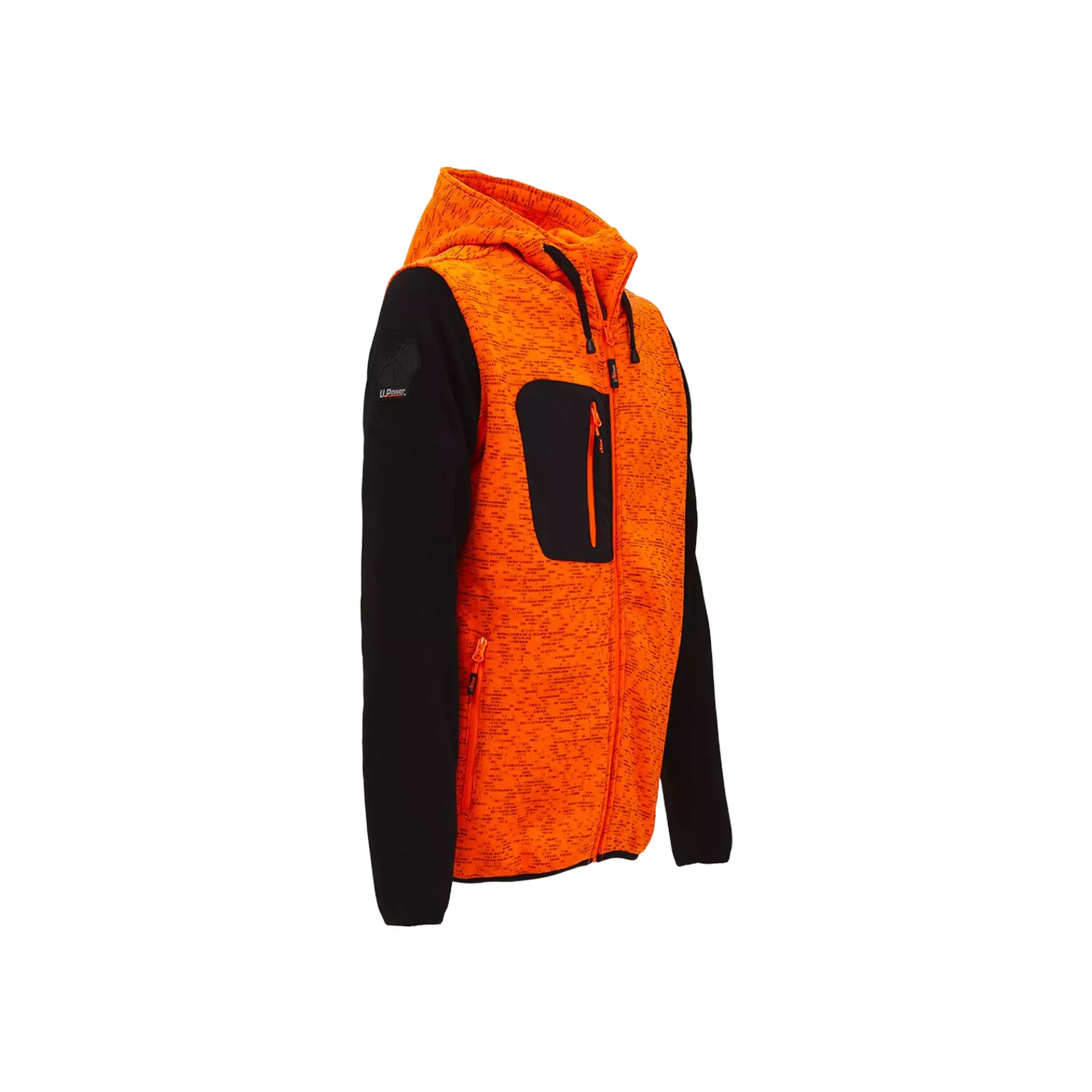 U-Power EY174OF, Rainbow Orange Fluo Sweatshirt, image 4