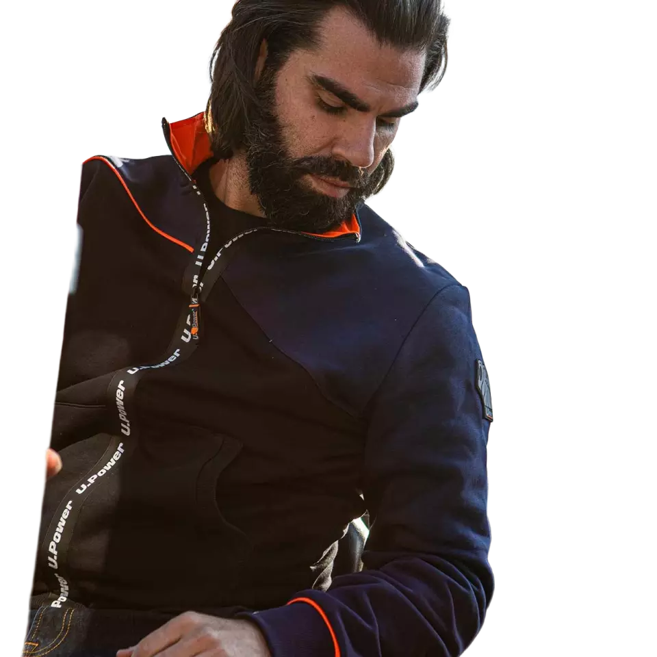 U-Power EY243DB, Uranus Deep Blue Sweatshirt, image 4, gallery thumbnail