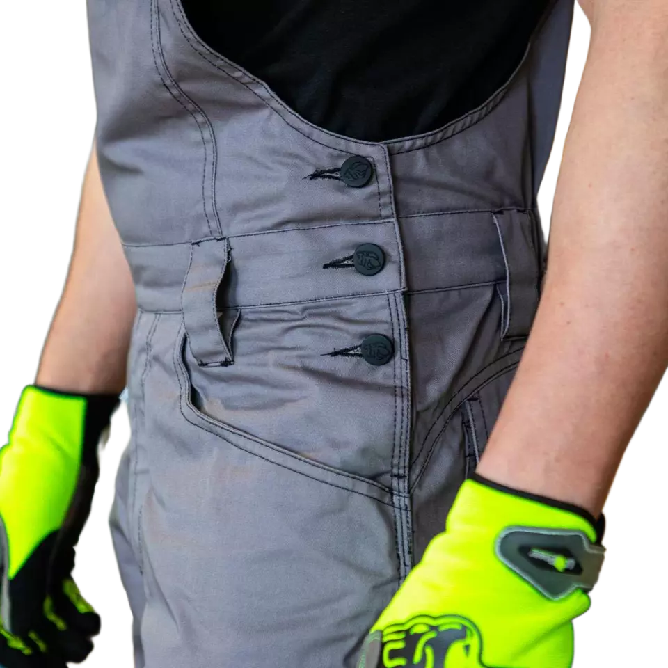 U-Power HY020SG, Joke Stone Grey Bib Overall, image 7, gallery thumbnail