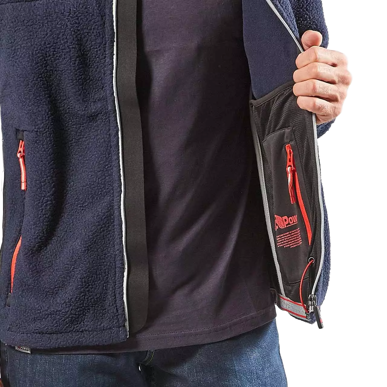 U-Power EX277DB, Bark Deep Blue Fleecejacke, image 6