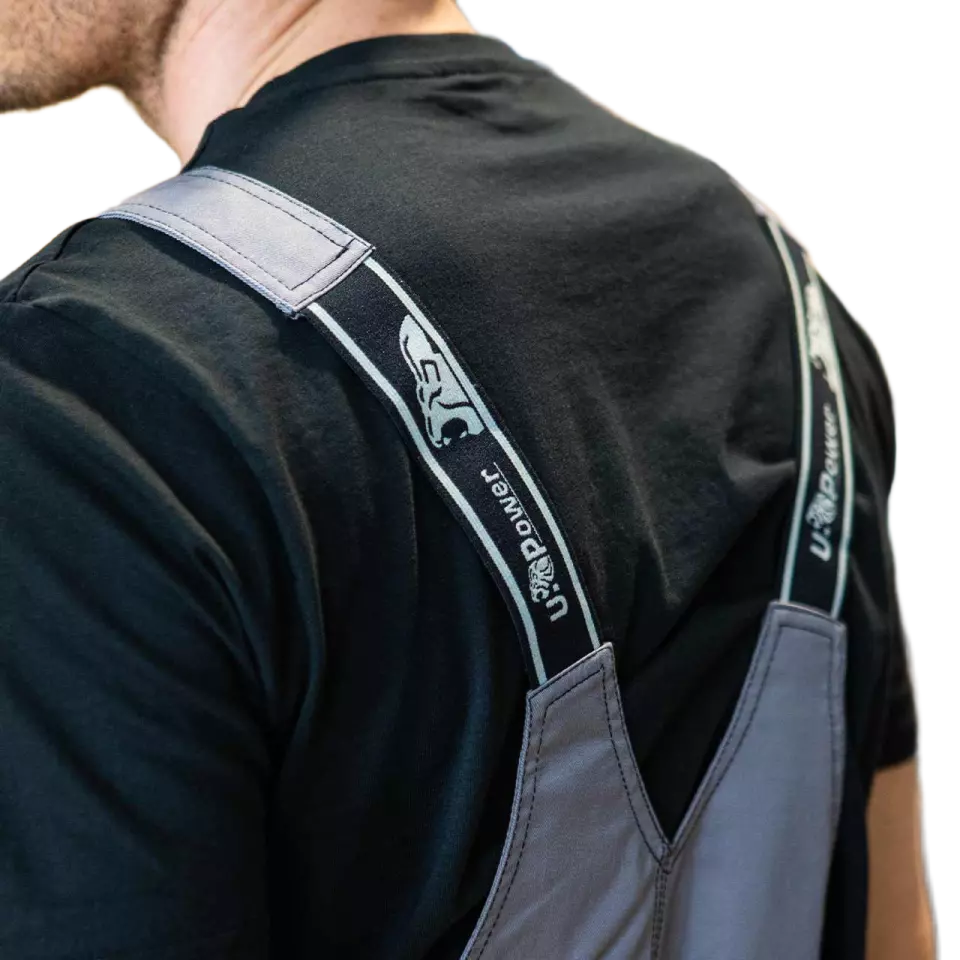 U-Power HY020SG, Joke Stone Grey Bib Overall, image 6, gallery thumbnail