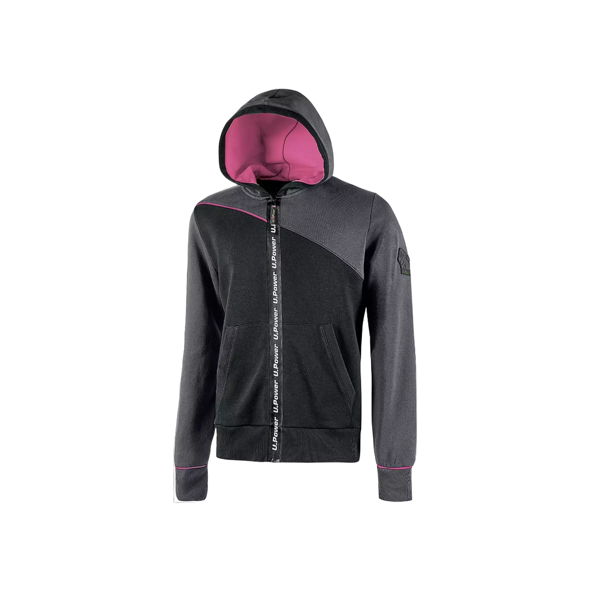 U-Power EY212GF, Jupiter Lady Grey Fucsia Sweatshirt, image 1