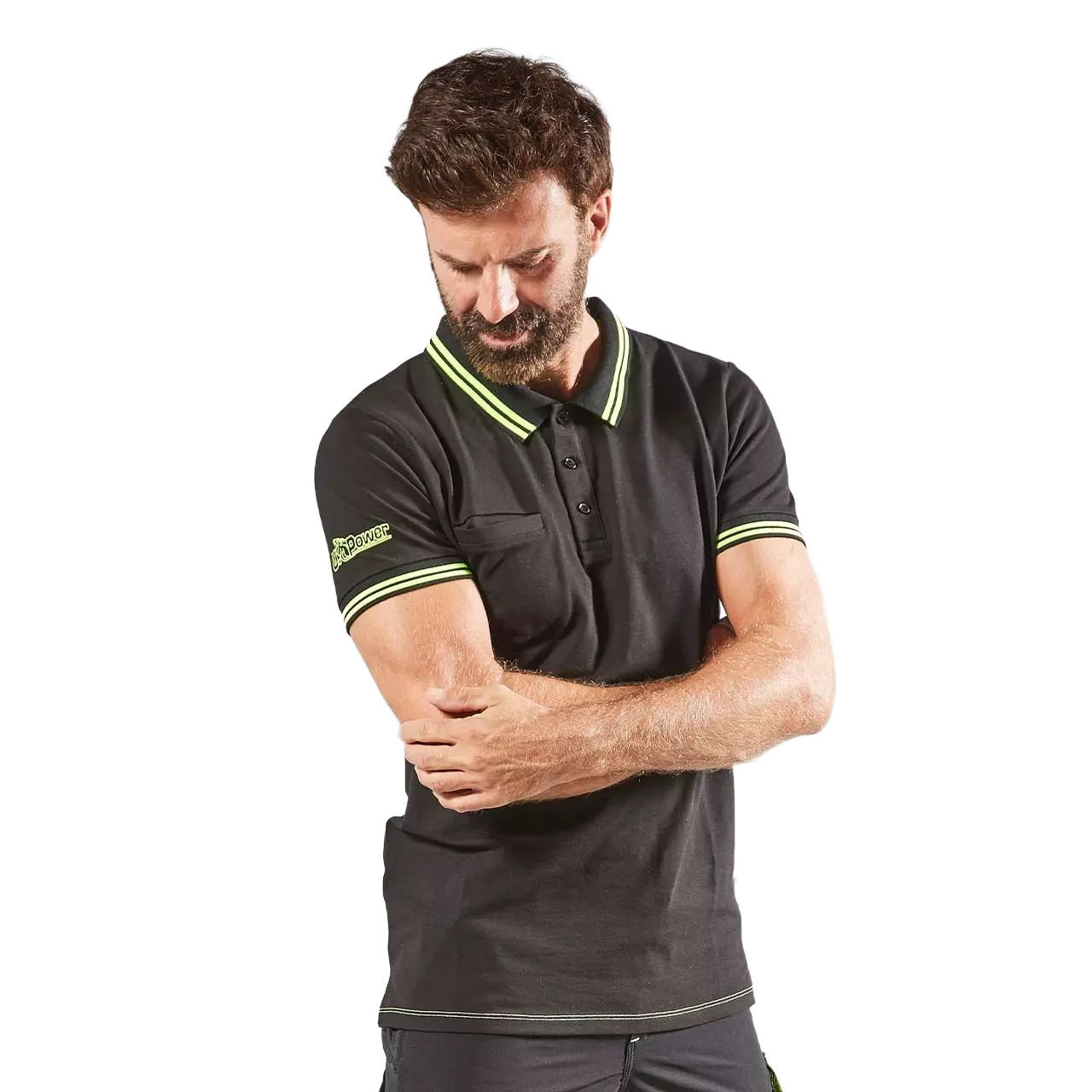 U-Power EY264BC, Way Black Carbon Polo, image 2