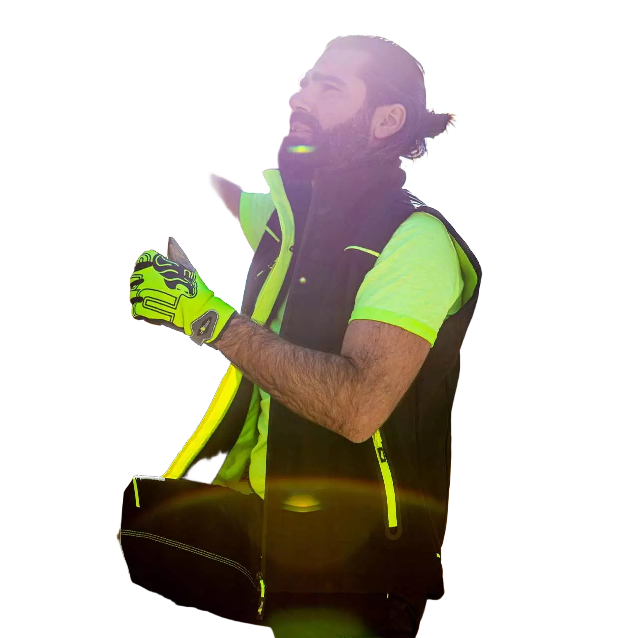 U-Power FU188BC, Universe Black Carbon Work Vest, image 8