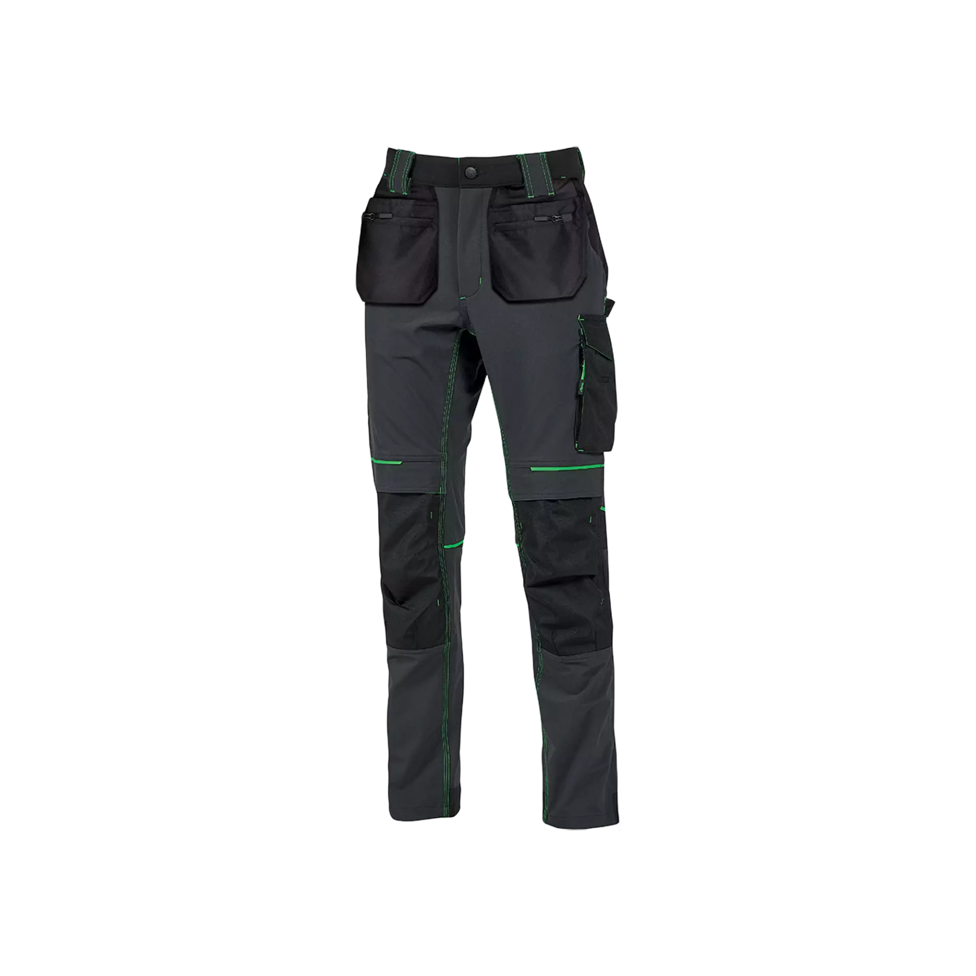U-Power PE251RL, Atom Fly Short Asphalt Grey/Green Trousers, image 1