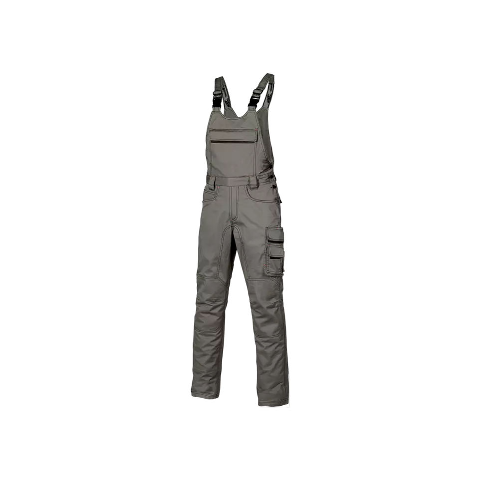 U-Power HY020SG, Joke Stone Grey Bib Overall, image 1, gallery thumbnail