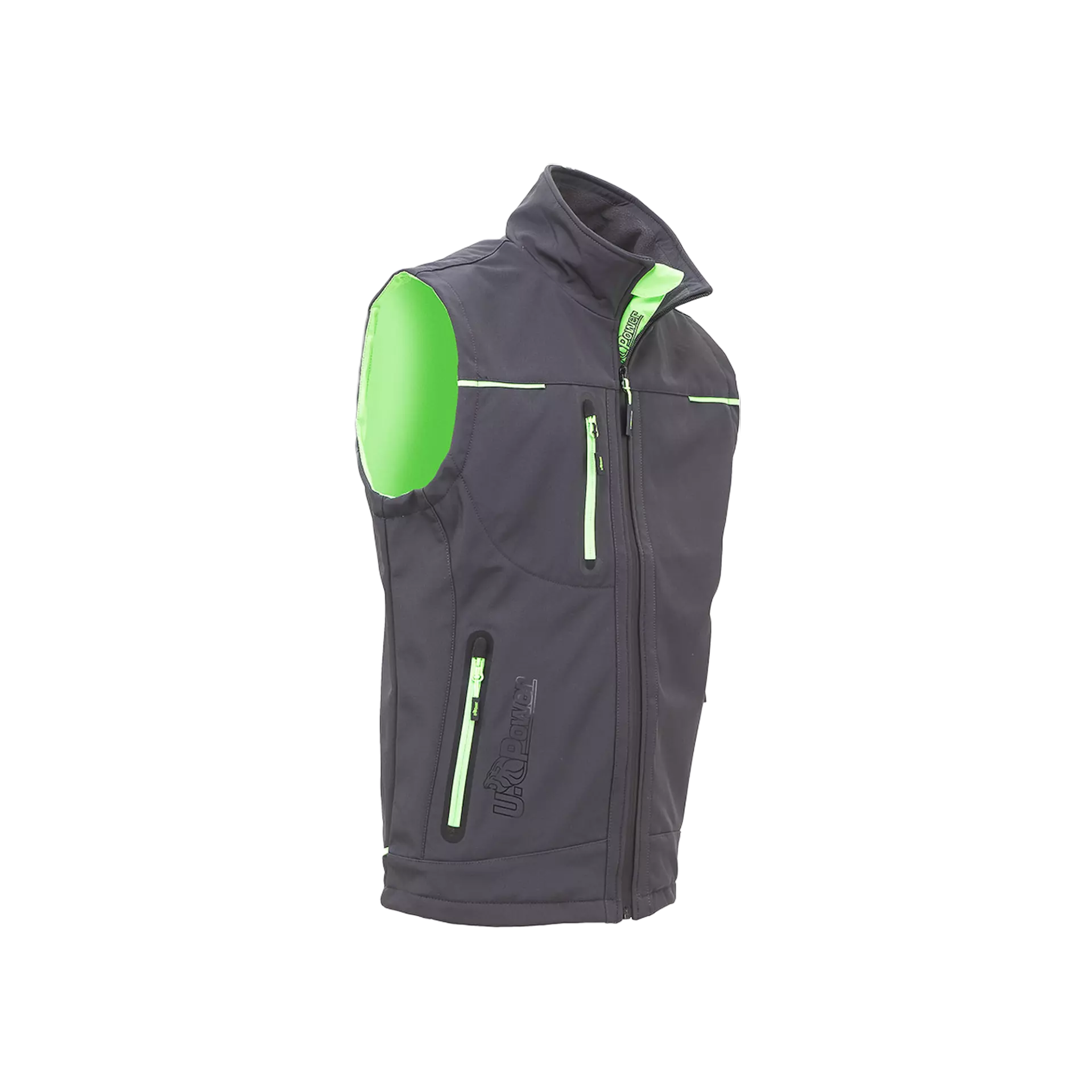 U-Power FU188RL, Universe Asphalt Grey/Green Work Vest, image 5