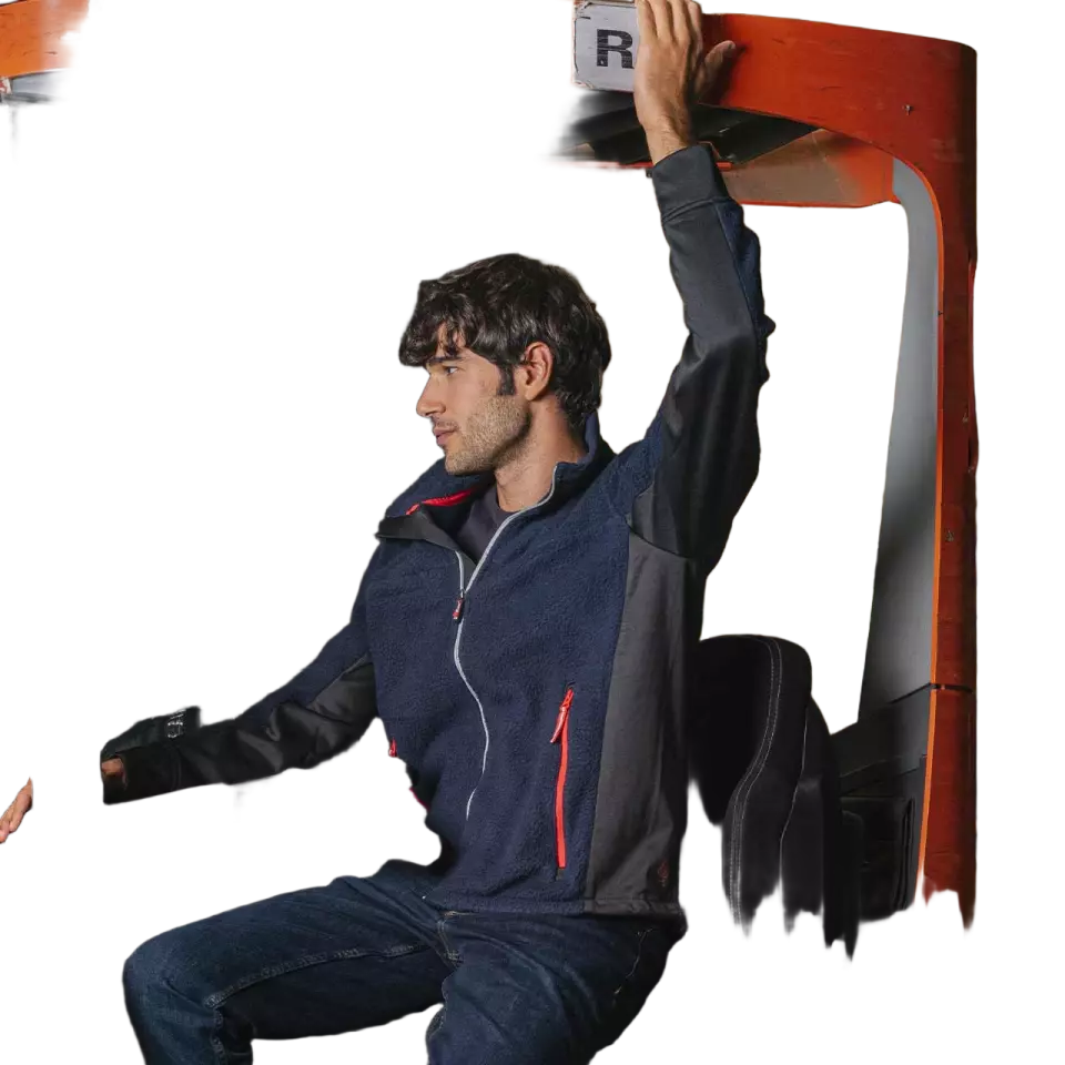 U-Power EX277DB, Bark Deep Blue Fleecejacke, image 8, gallery thumbnail