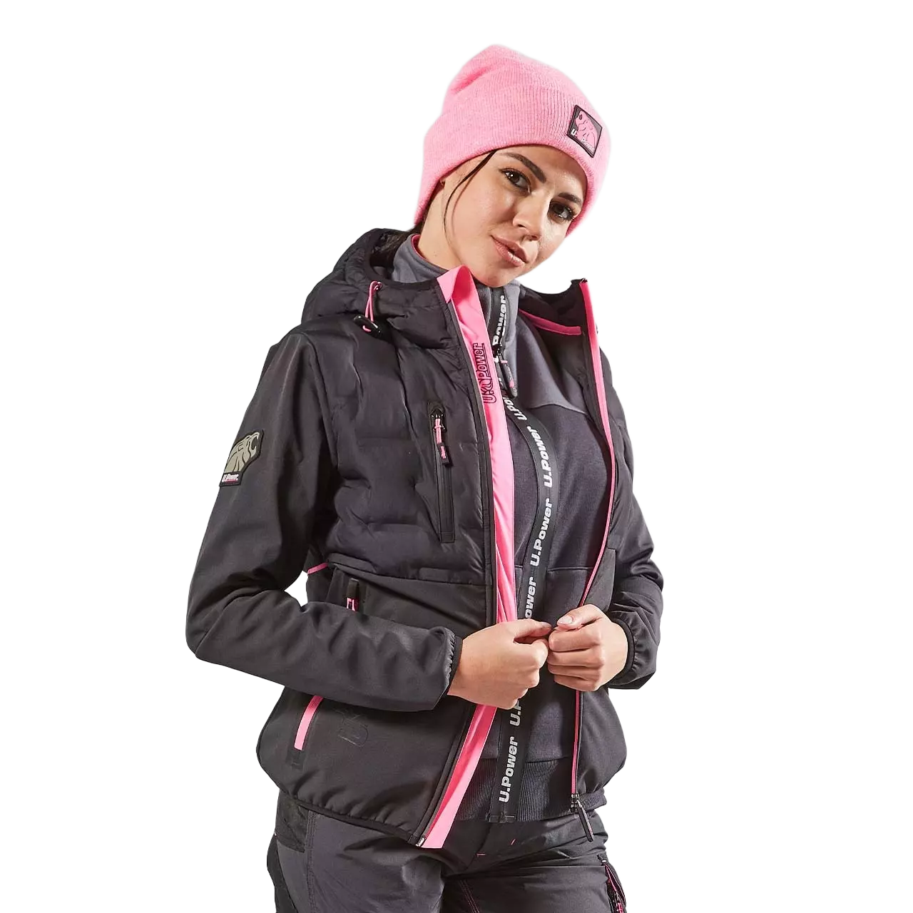 U-Power FU213GF, Spock Lady Grey Fucsia Soft Shell, image 5