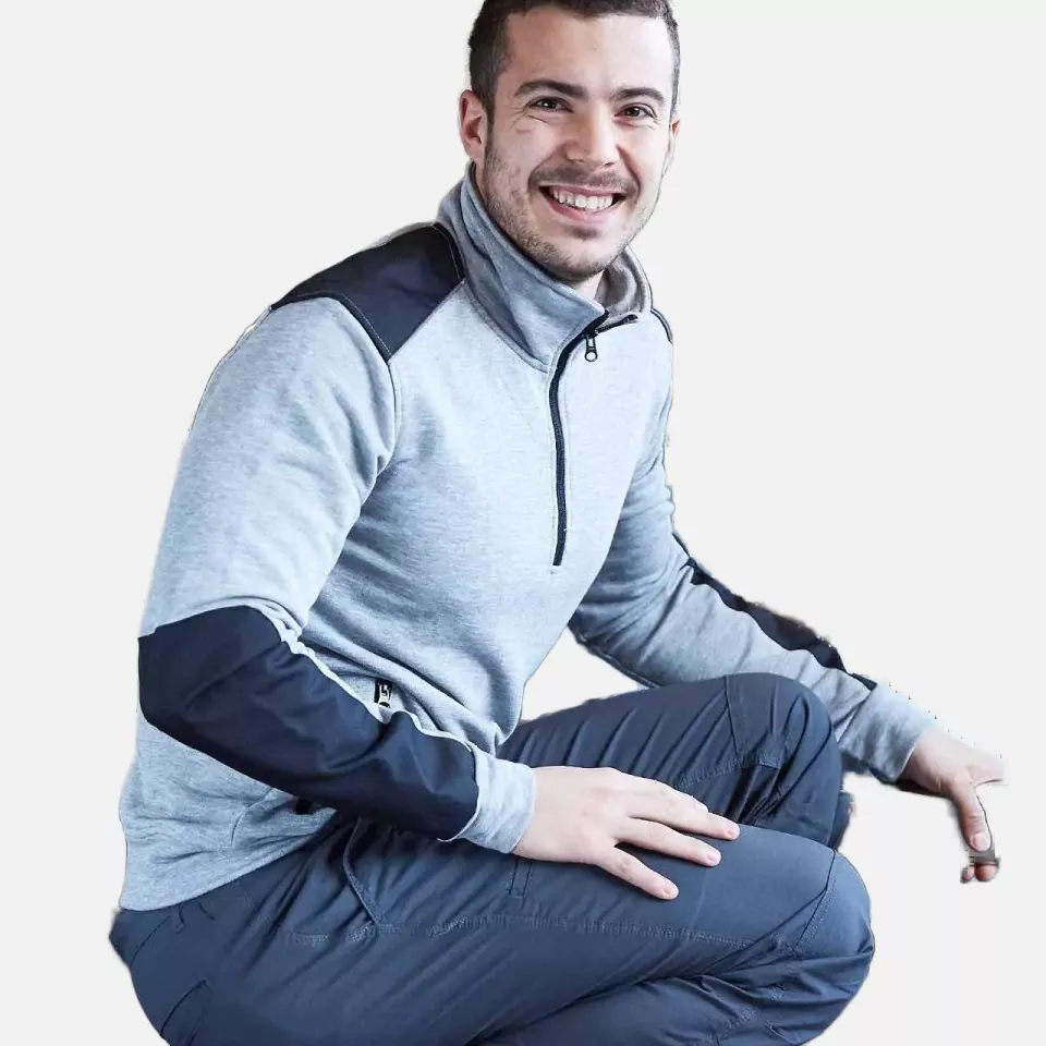 U-Power EY142GS, Cushy Grey Silver Sweatshirt, image 2, gallery thumbnail