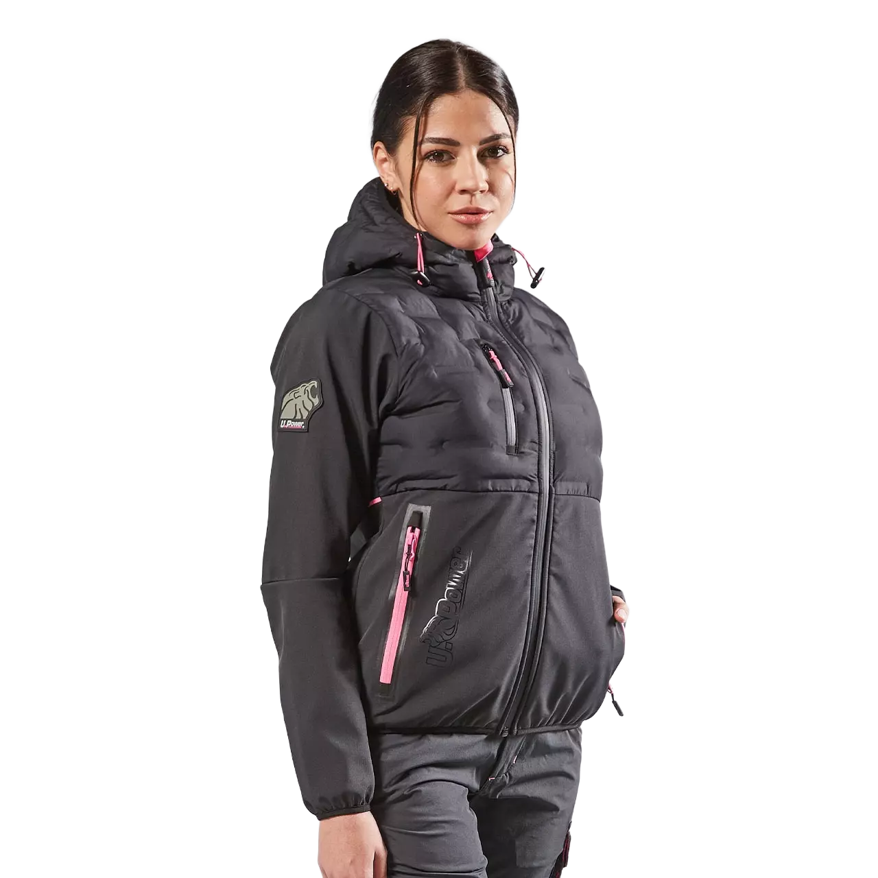 U-Power FU213GF, Spock Lady Grey Fucsia Soft Shell, image 4