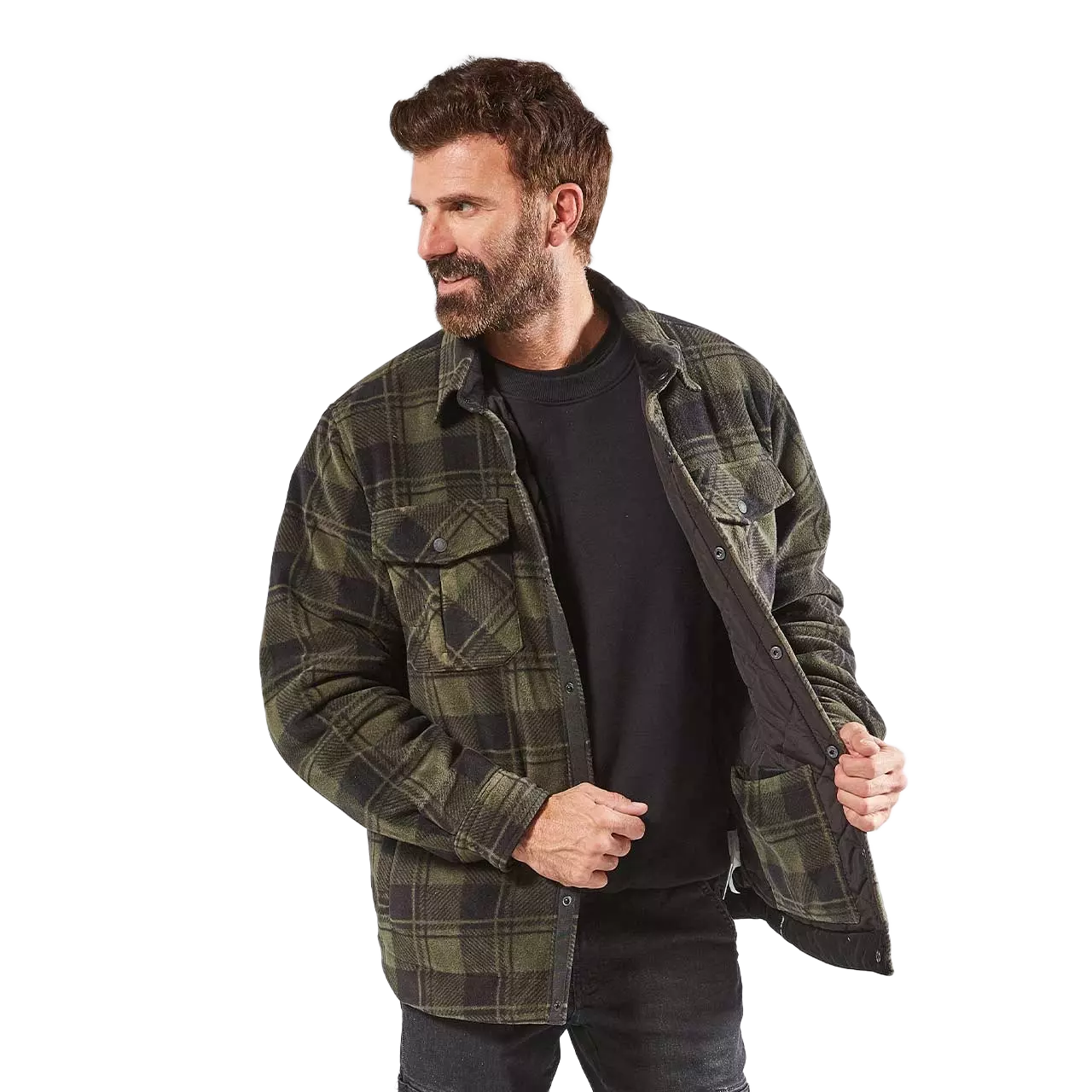 U-Power EX273DG, Willow Dark Green Shirt Jacket, image 5