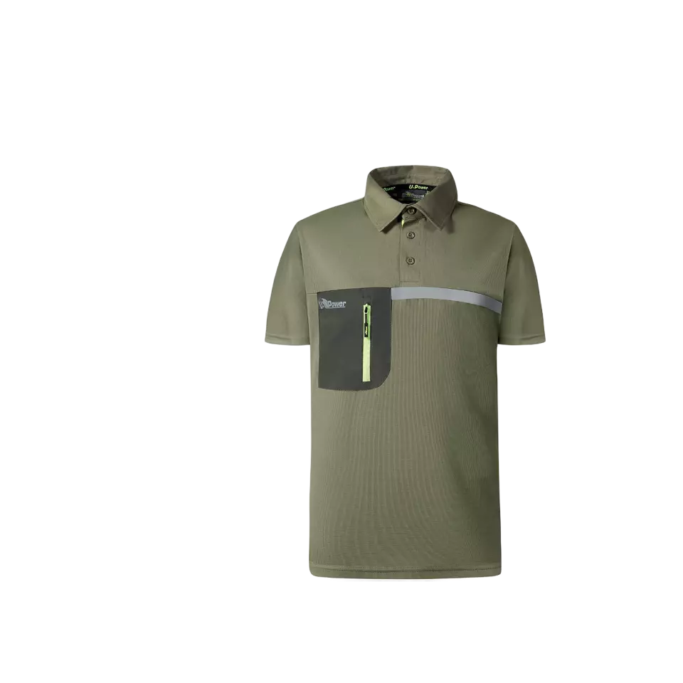 U-Power FU249BO, Libra Burnt Olive Poloshirt, image 1, gallery thumbnail
