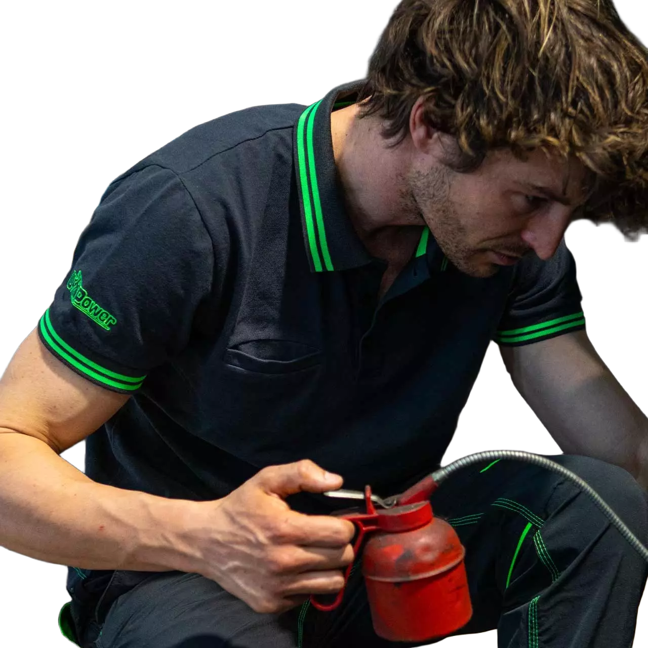 U-Power EY264RL, Way Asphalt Grey/Green Polo, image 4