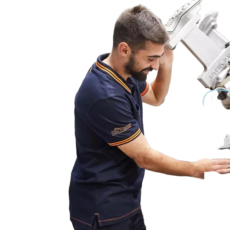 U-Power EY264DB, Way Deep Blue Polo, image 2, gallery thumbnail