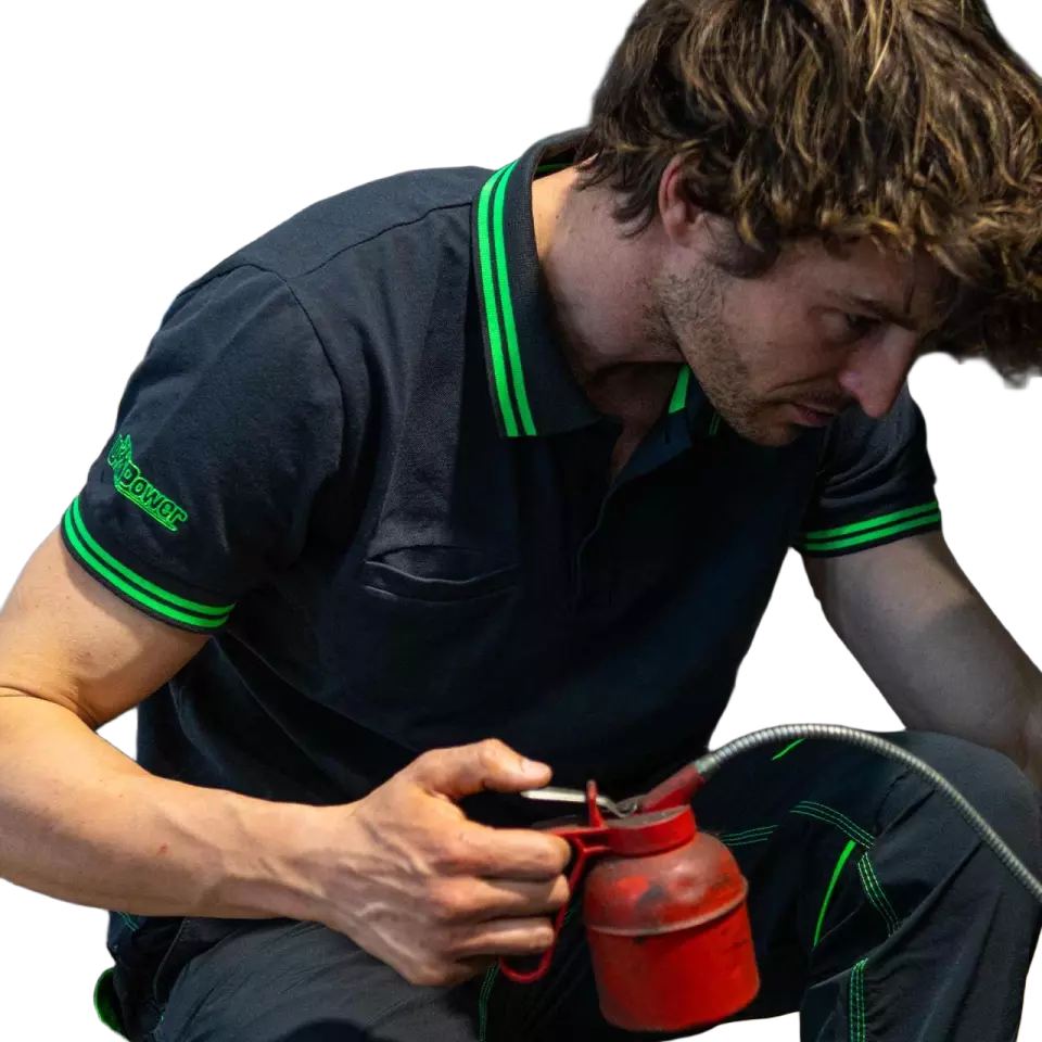 U-Power EY264RL, Way Asphalt Grey/Green Polo, image 4, gallery thumbnail