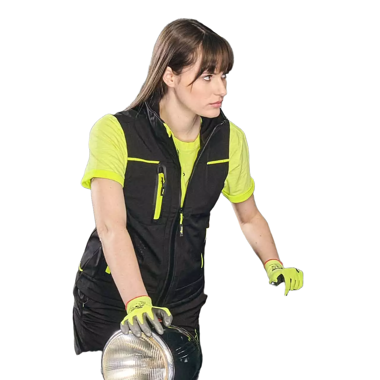 U-Power FU260BC, Universe Lady Black Carbon Arbeitsweste, image 3