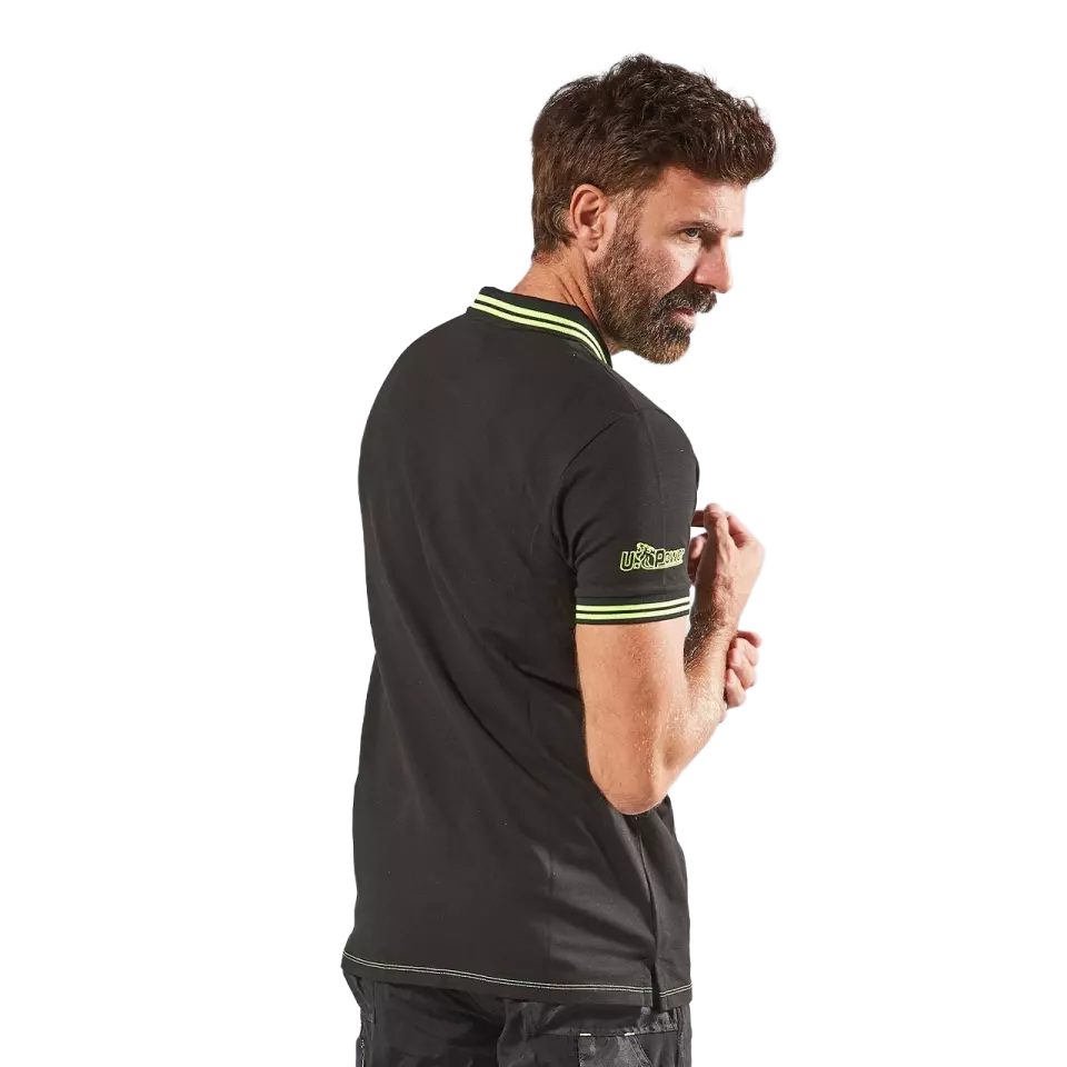 U-Power EY264BC, Way Black Carbon Polo, image 4, gallery thumbnail