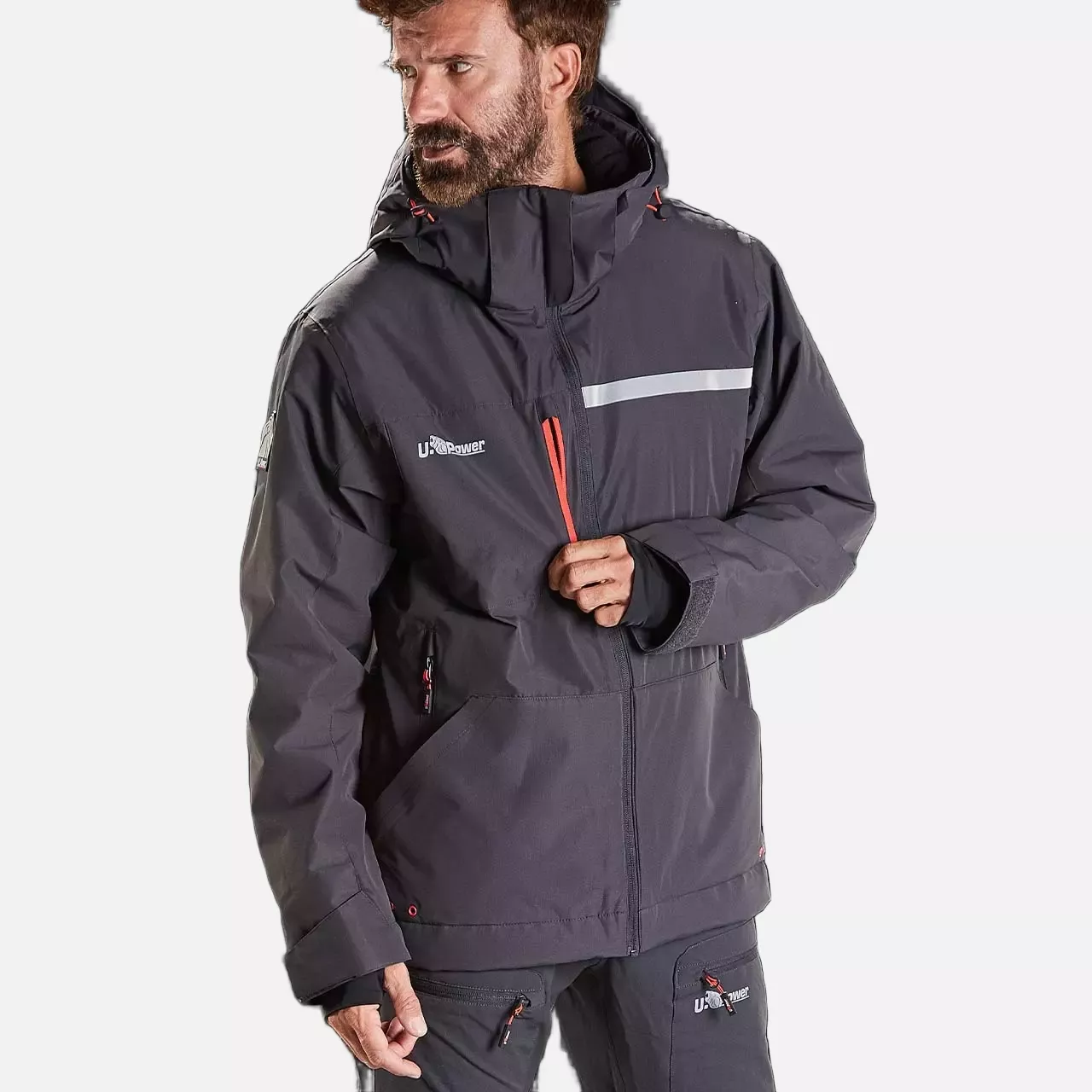 U-Power FU255AG, Wink Asphalt Grey Work Jacket, image 4