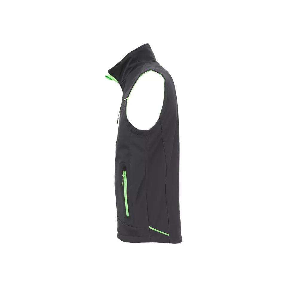 U-Power FU188RL, Universe Asphalt Grey/Green Work Vest, image 4, gallery thumbnail