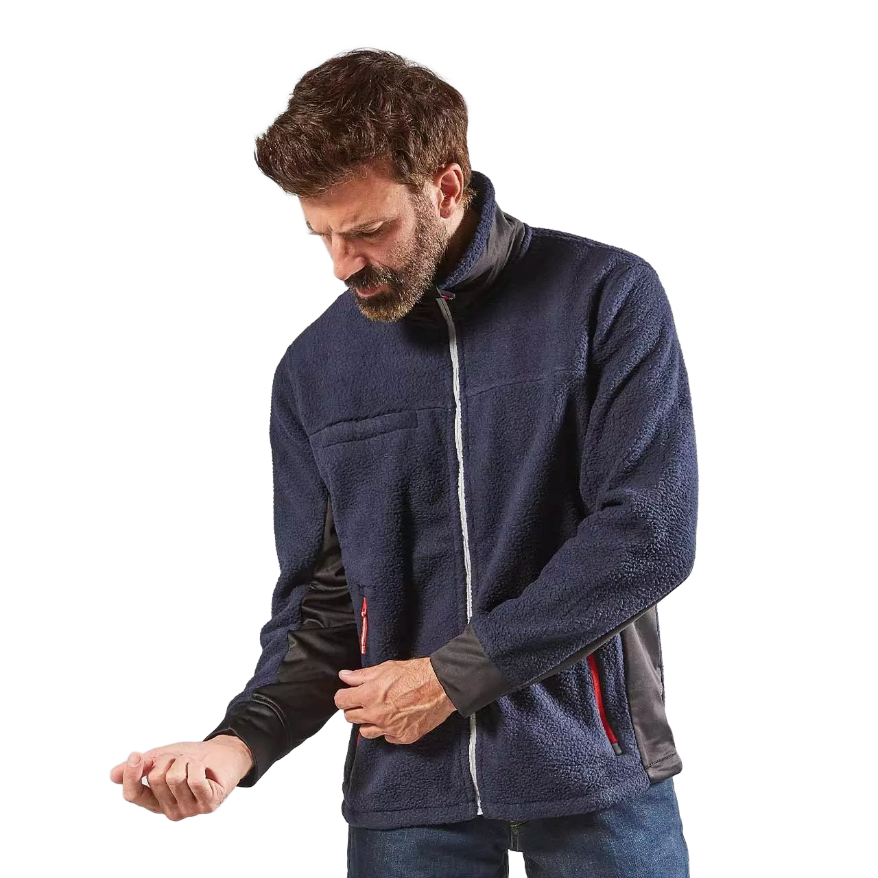 U-Power EX277DB, Bark Deep Blue Fleecejacke, image 4