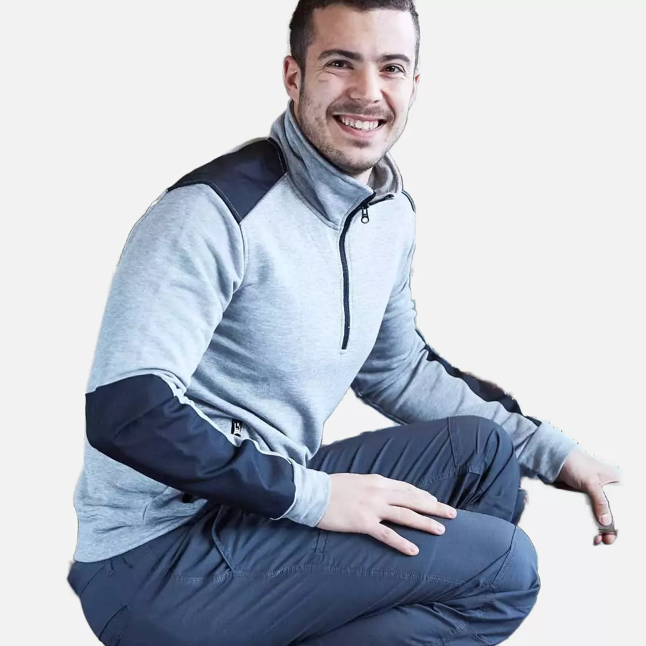 U-Power EY142GS, Cushy Grey Silver Sweatshirt, image 2