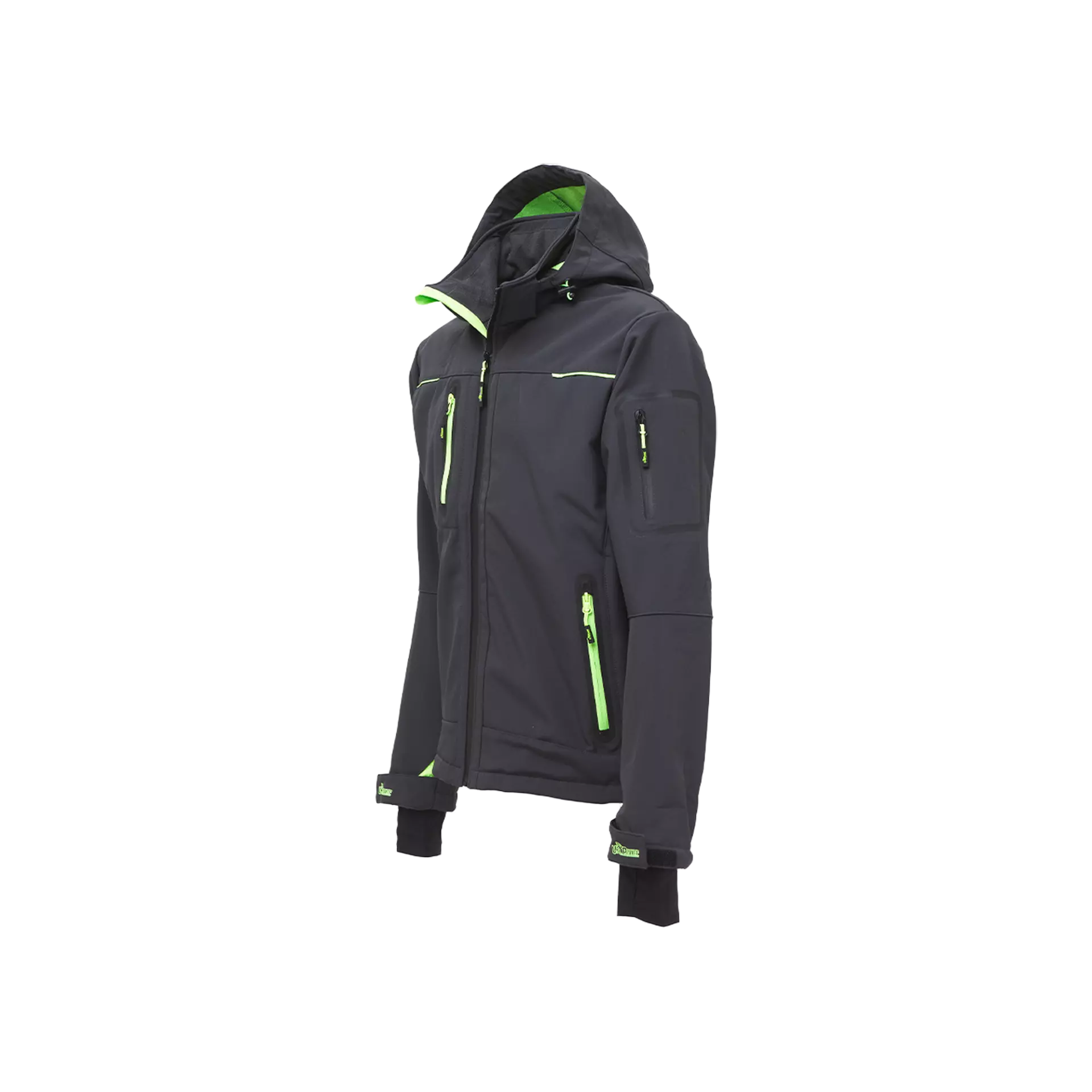 U-Power FU187RL, Space Asphalt Grey/Green Soft Shell, image 3