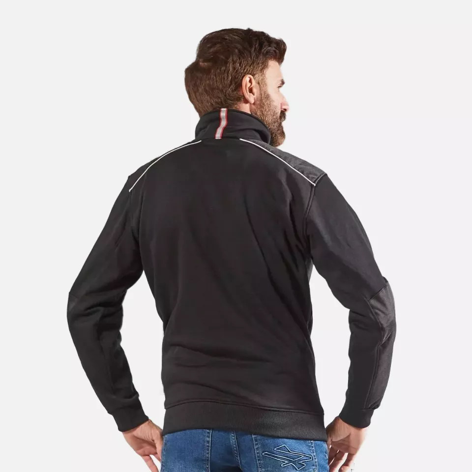 U-Power EY142BC, Cushy Black Carbon Sweatshirt, image 4, gallery thumbnail
