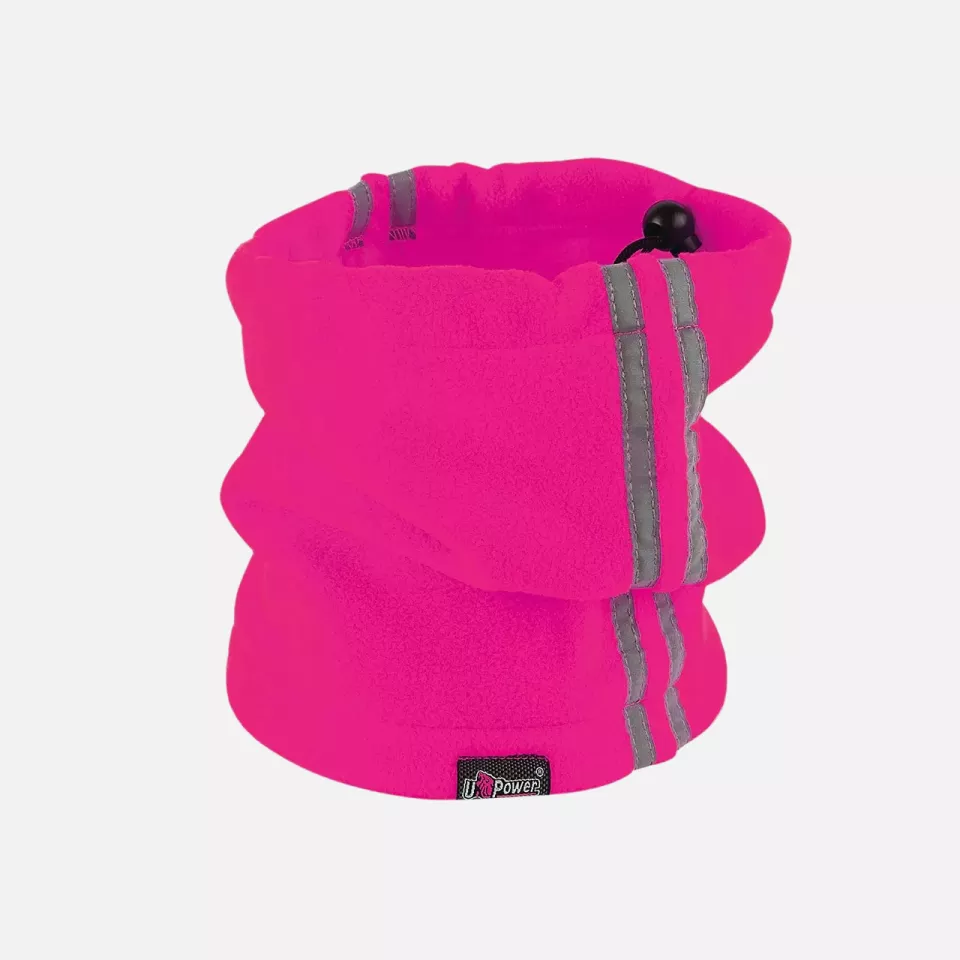 U-Power AC172PF-ALL, Scaldacollo Pink Fluo Fleece Neck Warmer, image 1, gallery thumbnail
