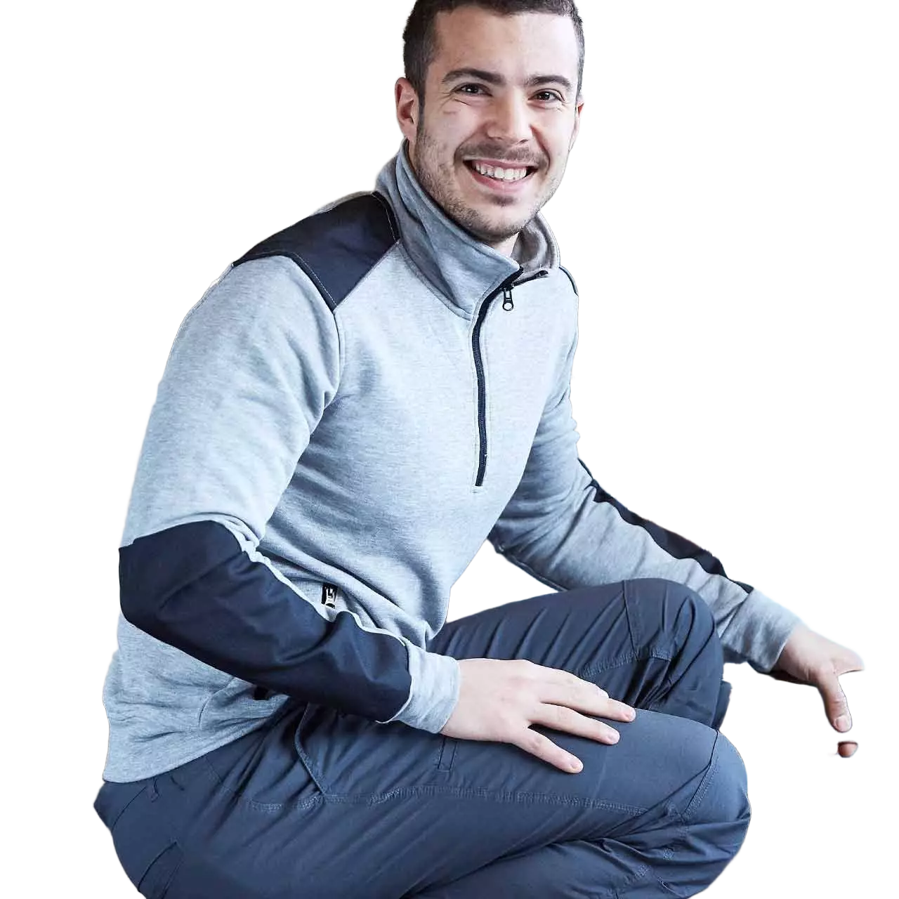 U-Power EY142GS, Cushy Grey Silver Sweatshirt, image 2