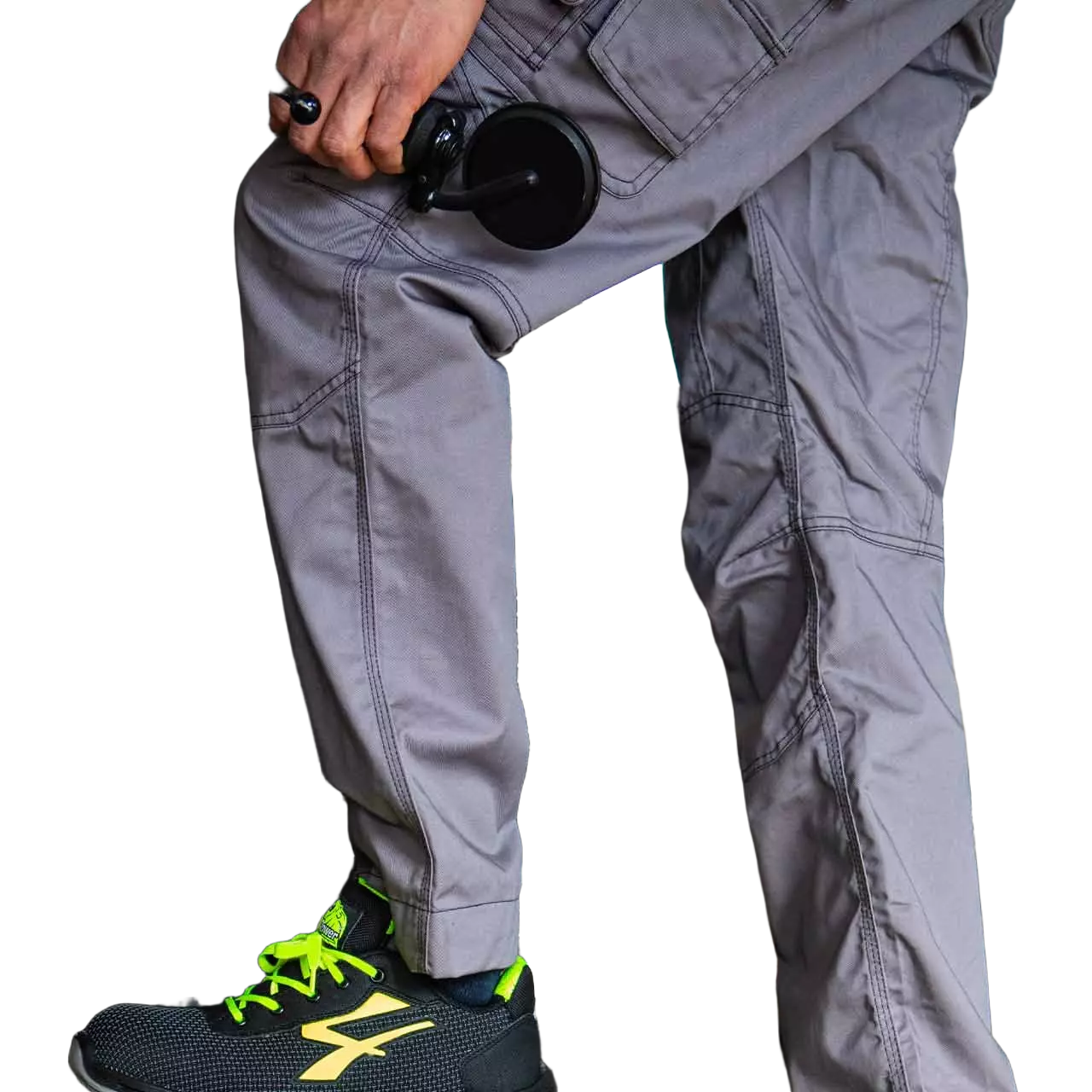 U-Power HY020SG, Joke Stone Grey Bib Overall, image 3