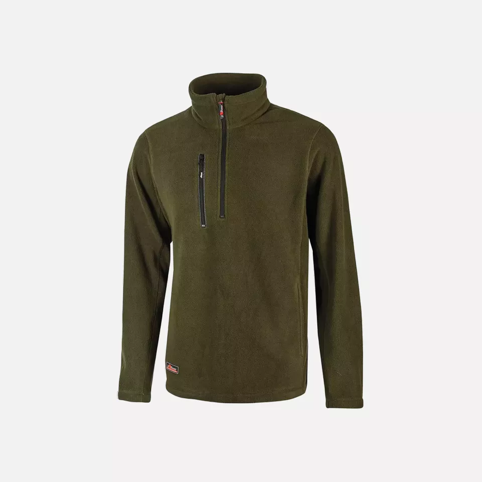 U-Power EY143DG, Bering Dark Green Fleece Jacket, image 1, gallery thumbnail