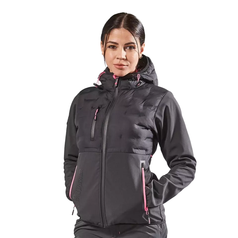 U-Power FU213GF, Spock Lady Grey Fucsia Soft Shell, image 3, gallery thumbnail