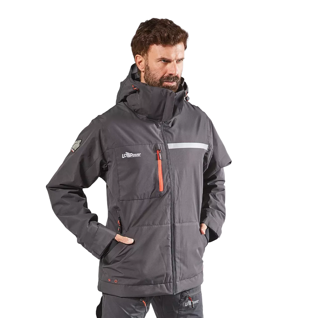 U-Power FU255AG, Wink Asphalt Grey Work Jacket, image 2