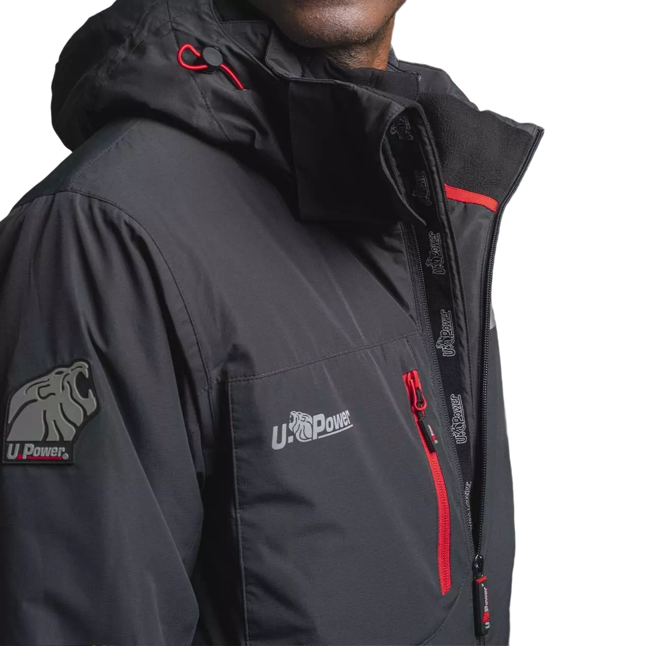 U-Power FU255AG, Wink Asphalt Grey Work Jacket, image 7