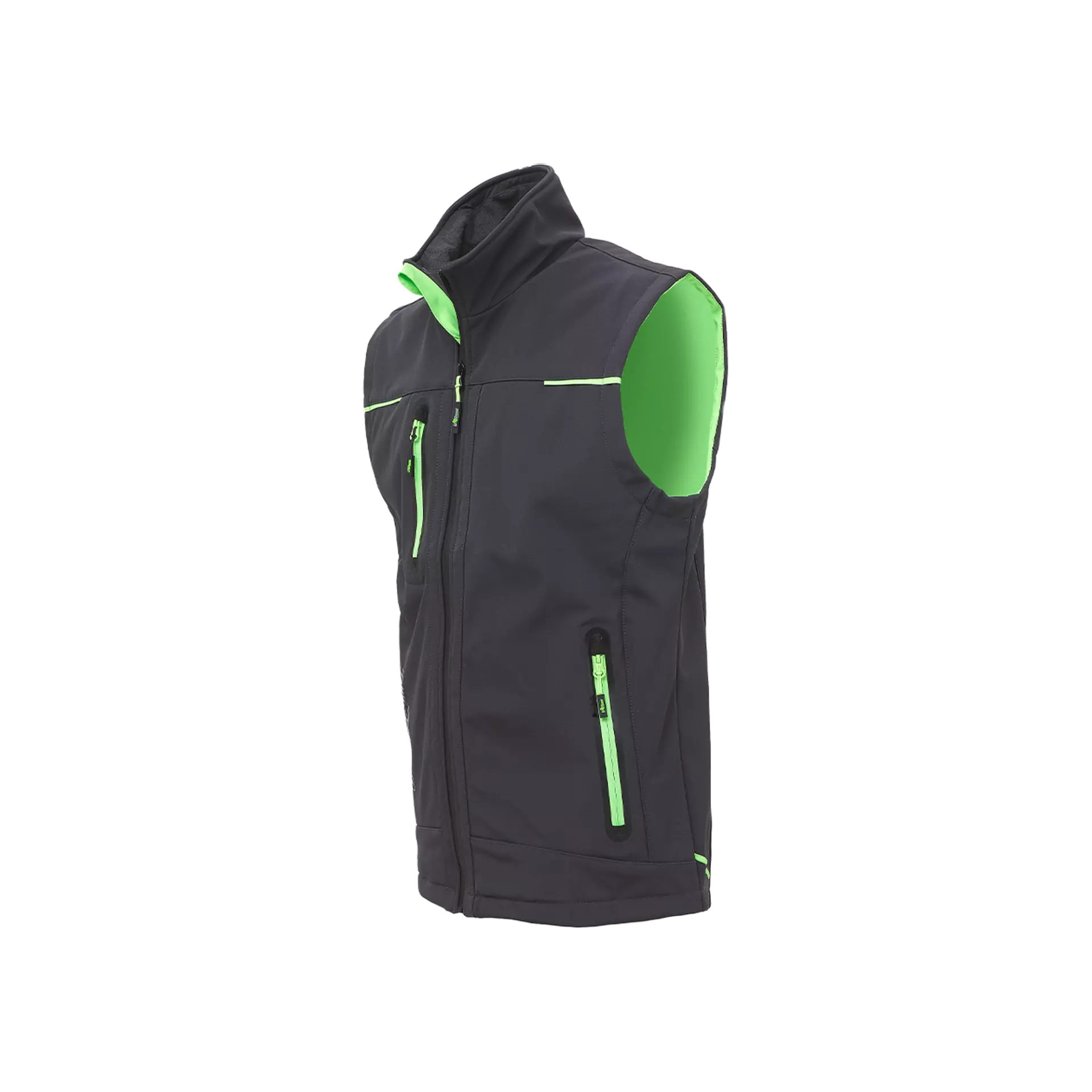 U-Power FU188RL, Universe Asphalt Grey/Green Work Vest, image 3