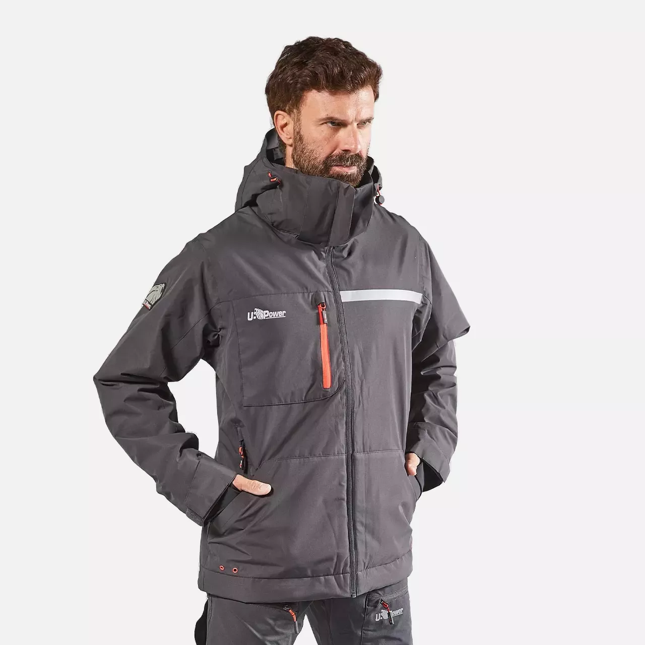 U-Power FU255AG, Wink Asphalt Grey Work Jacket, image 2
