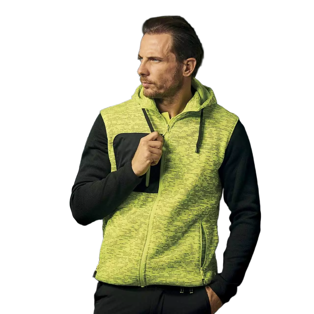 U-Power EY174YF, Rainbow Yellow Fluo Sweatshirt, image 7