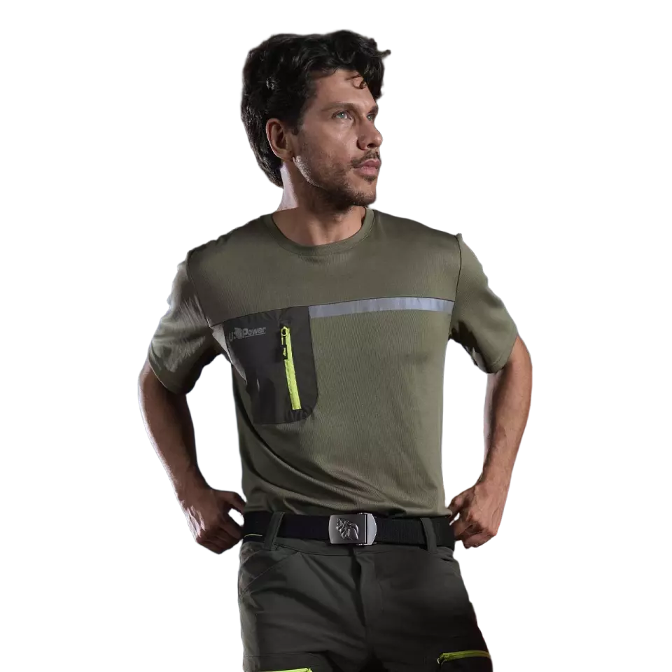 U-Power FU248BO, Christal Burnt Olive T-Shirt, image 4, gallery thumbnail