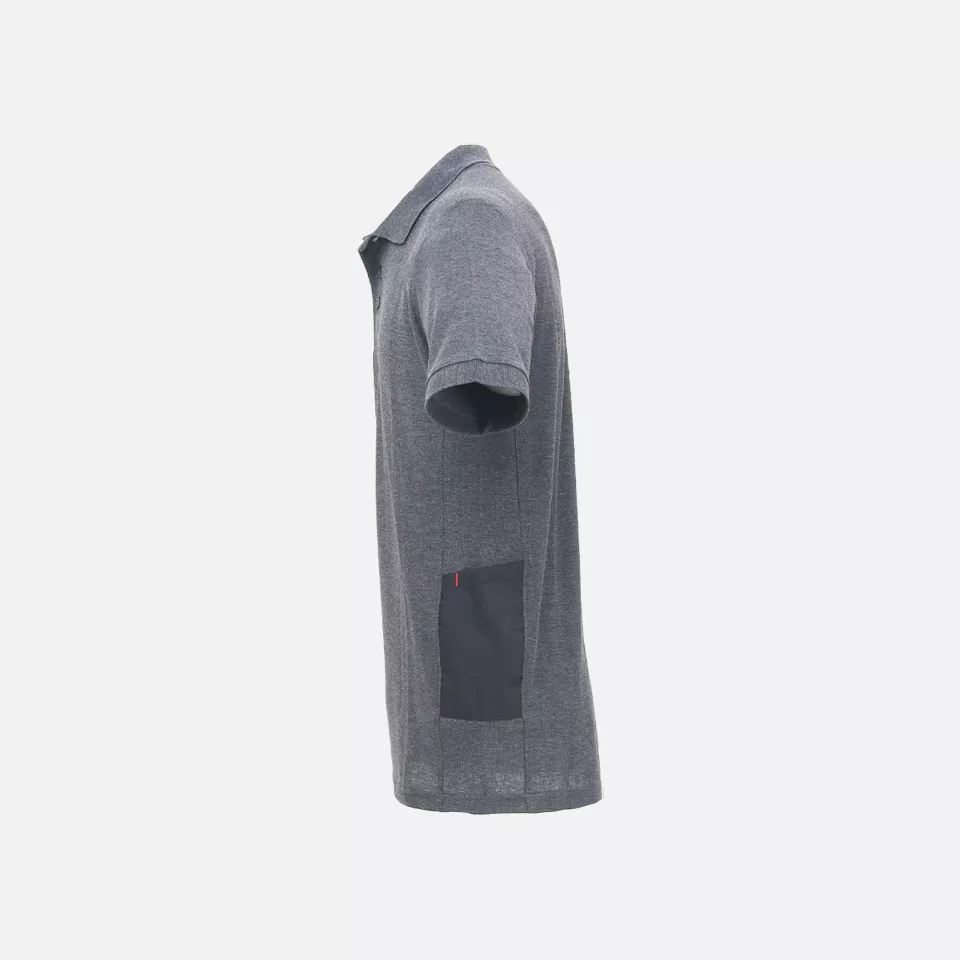 U-Power EY125GM, Gap Grey Meteorite Polo Shirt, image 4, gallery thumbnail