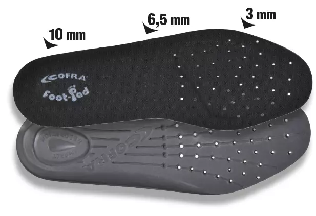 Cofra SO-FOP-00, Comfort Footbed, Black/Grey, image 1
