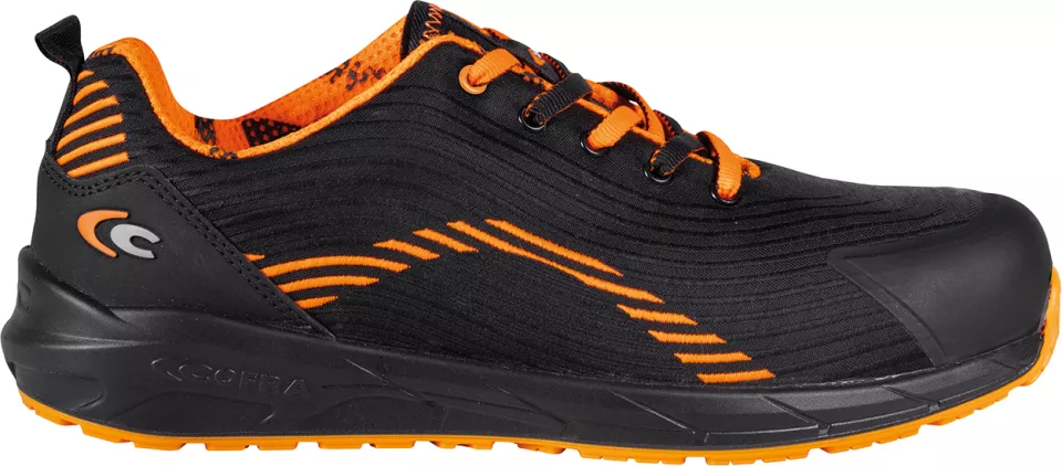 Cofra PE260-000, Dips S3S Safety Shoes, Black/Orange, image 1, gallery thumbnail