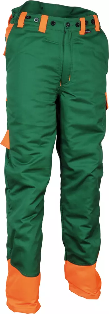 Cofra V491-0-08A, Chain Stop Work Pants Green/Orange, image 1, gallery thumbnail