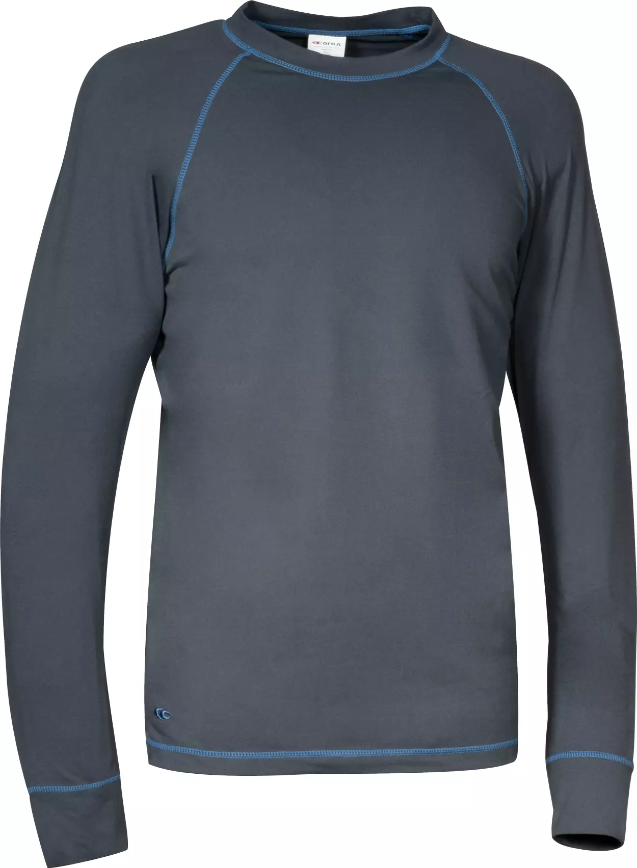 Cofra V448-0-04, Long-Sleeved Thermal T-shirt, Grey/Blue, image 1