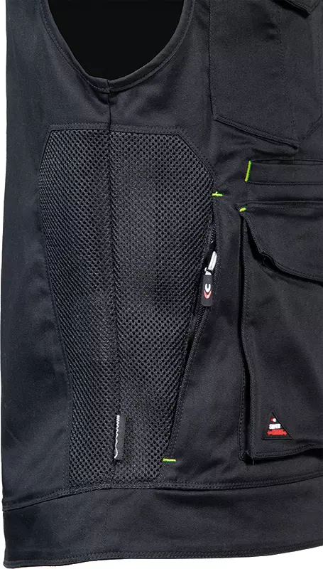 Cofra V616-0-05, Kunir Vest Black/Black, image 2, gallery thumbnail