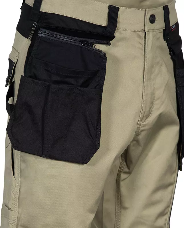 Cofra V568-0-00, Kudus Arbeitshose Beige/Schwarz, image 6, gallery thumbnail