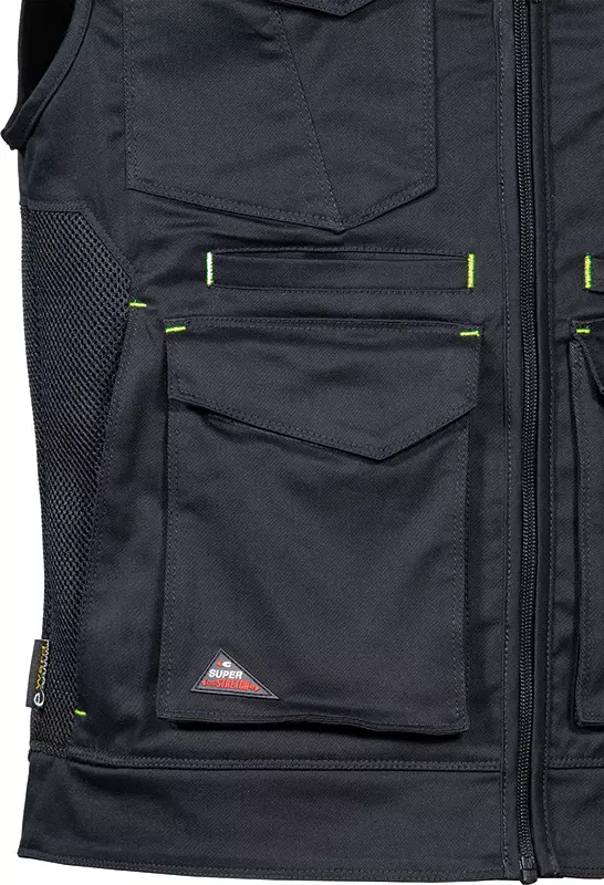 Cofra V616-0-05, Kunir Vest Black/Black, image 3, gallery thumbnail